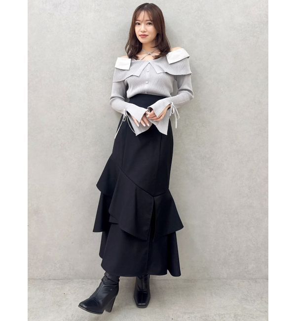 dazzlin「バックレースアップアシメマーメイドスカート」|スカート|