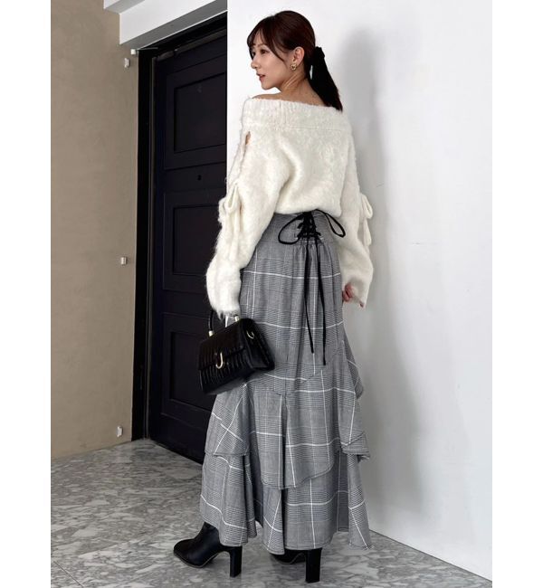 dazzlin「バックレースアップアシメマーメイドスカート」|スカート|