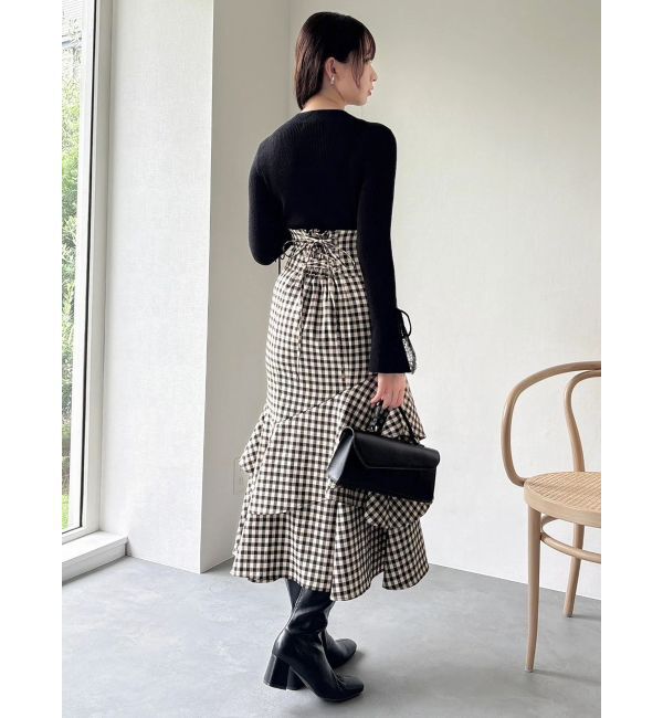 dazzlin「バックレースアップアシメマーメイドスカート」|スカート|