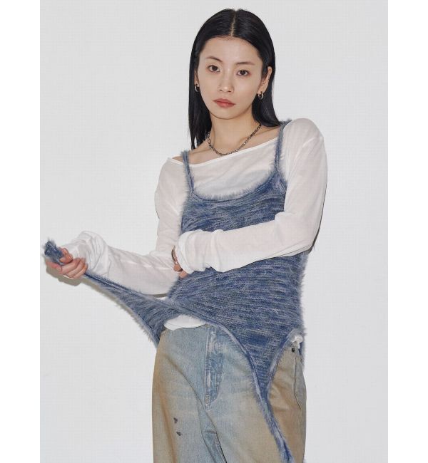 EMODA「【VEQUM】MIXTURE HALTER KNIT」|ニット・セーター|