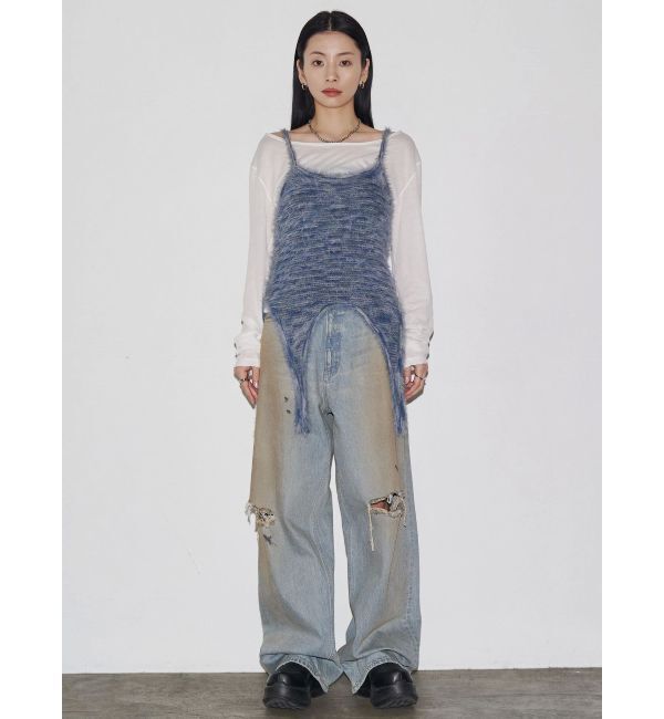 EMODA「【VEQUM】MIXTURE HALTER KNIT」|ニット・セーター|