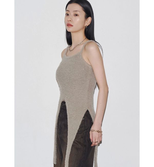 EMODA「【VEQUM】MIXTURE HALTER KNIT」|ニット・セーター|