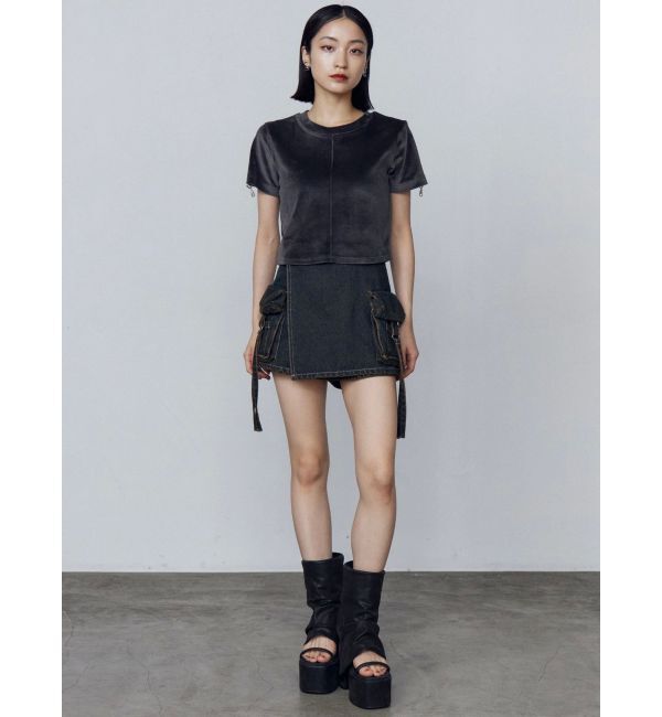 EMODA「アイレットパールベロアTシャツ」|Tシャツ・カットソー|