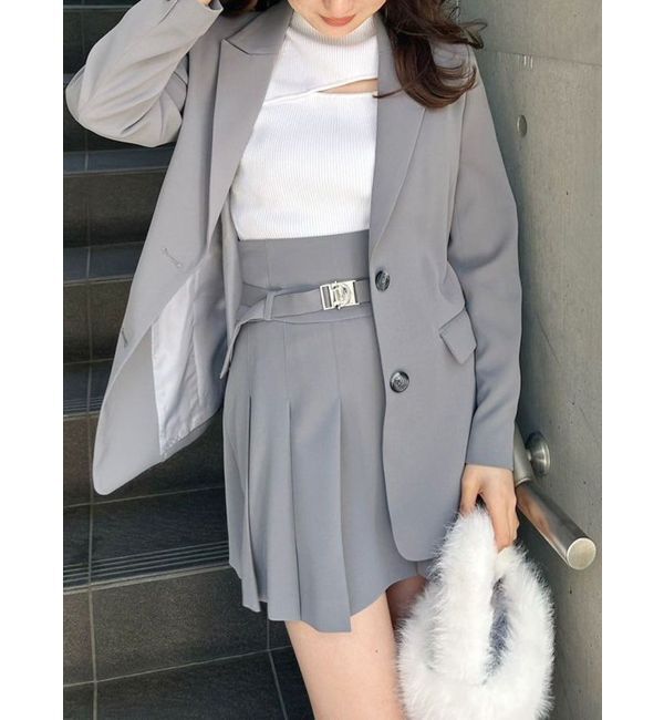 MERCURYDUO「【セットアップ着用可】テーラードジャケット」|テーラードジャケット|グレー