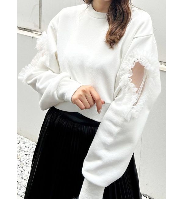 MERCURYDUO「アームモチーフ裏毛カットソー」|Tシャツ・カットソー|