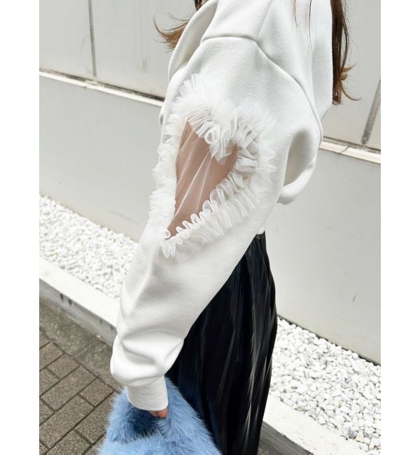 MERCURYDUO「アームモチーフ裏毛カットソー」|Tシャツ・カットソー|