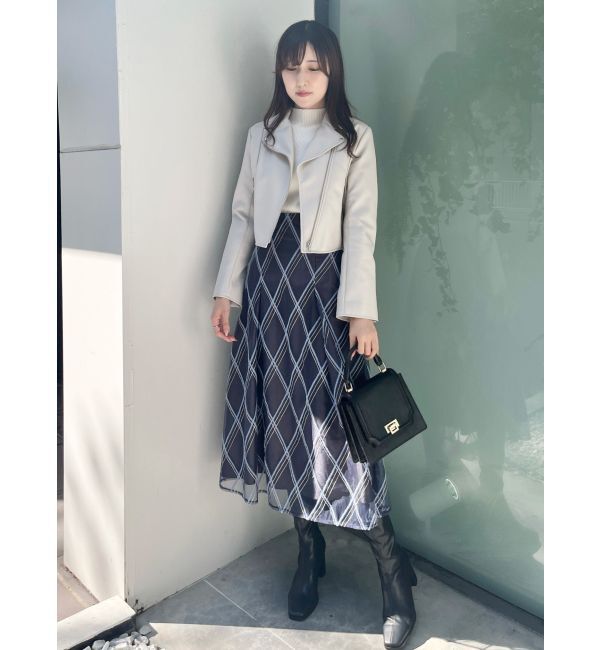 MERCURYDUO「フェイクレザーコンパクトライダースジャケット」|ライダースジャケット|