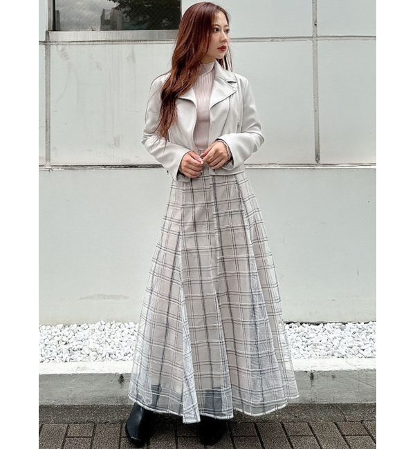 MERCURYDUO「フェイクレザーコンパクトライダースジャケット」|ライダースジャケット|