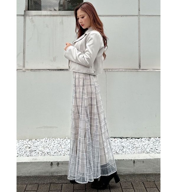 MERCURYDUO「フェイクレザーコンパクトライダースジャケット」|ライダースジャケット|