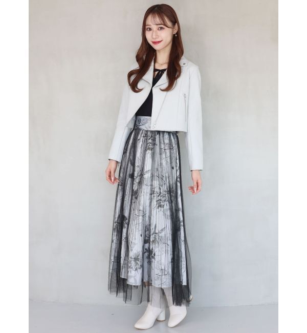 MERCURYDUO「フェイクレザーコンパクトライダースジャケット」|ライダースジャケット|