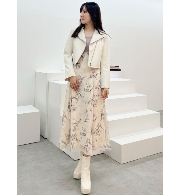 MERCURYDUO「フェイクレザーコンパクトライダースジャケット」|ライダースジャケット|