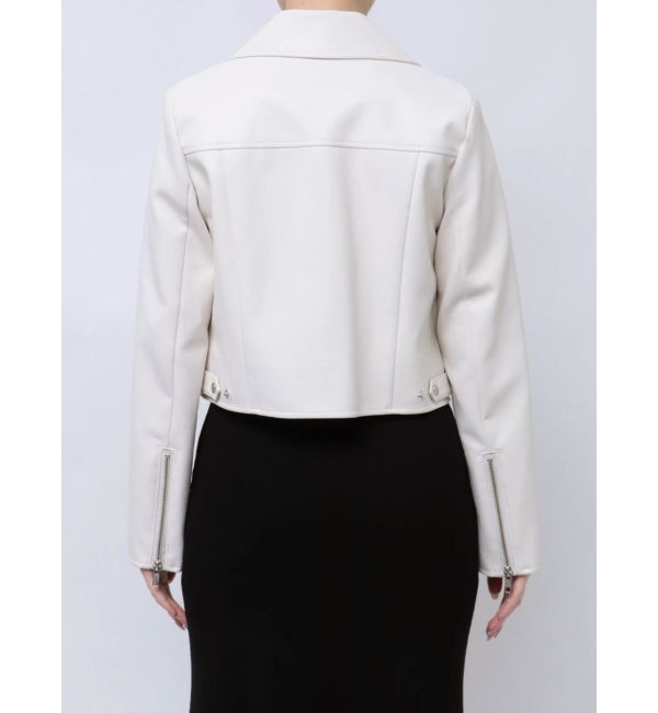 MERCURYDUO「フェイクレザーコンパクトライダースジャケット」|ライダースジャケット|