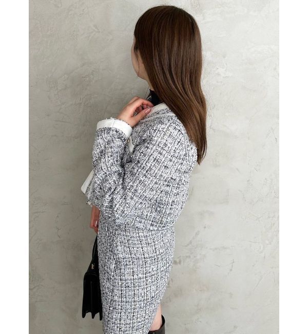 MERCURYDUO「ツイードノーカラージャケット」|その他|