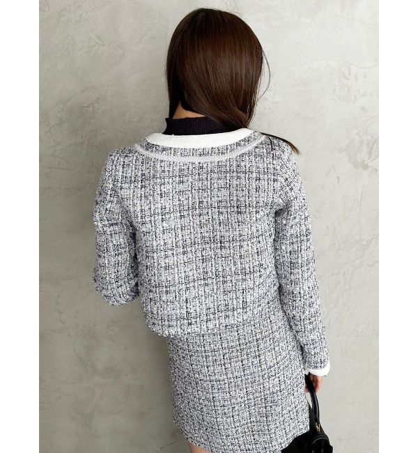 MERCURYDUO「ツイードノーカラージャケット」|その他|