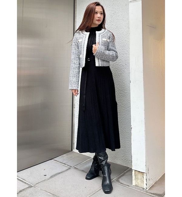 MERCURYDUO「ツイードノーカラージャケット」|その他|