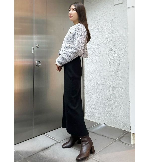 MERCURYDUO「ツイードノーカラージャケット」|その他|