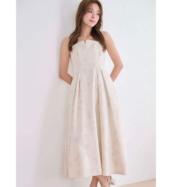 MERCURYDUO「リネンライクバックレースアップキャミワンピース」|ワンピース|