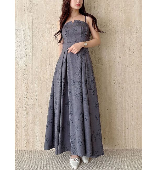 MERCURYDUO「リネンライクバックレースアップキャミワンピース」|ワンピース|