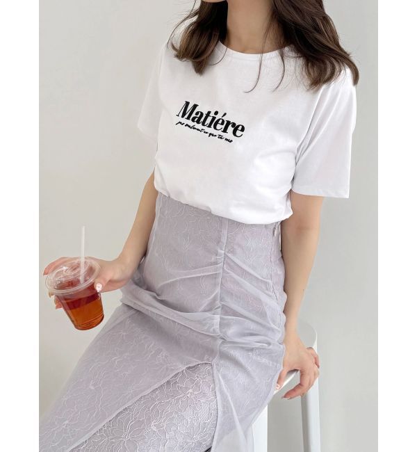 MERCURYDUO「刺繍ロゴTシャツ」|Tシャツ・カットソー|