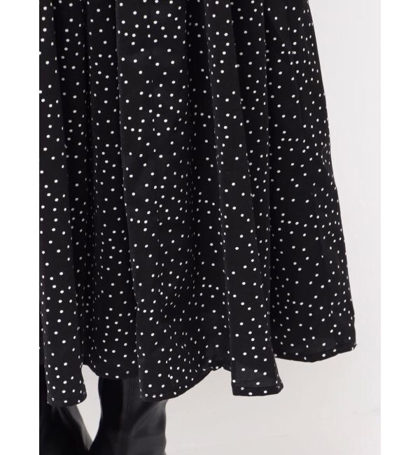 MERCURYDUO「ドットプリントナローワンピース」|ワンピース|