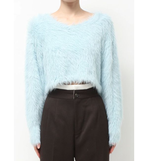 MERCURYDUO「ロングシャギーマフラーセットニット」|ニット・セーター|