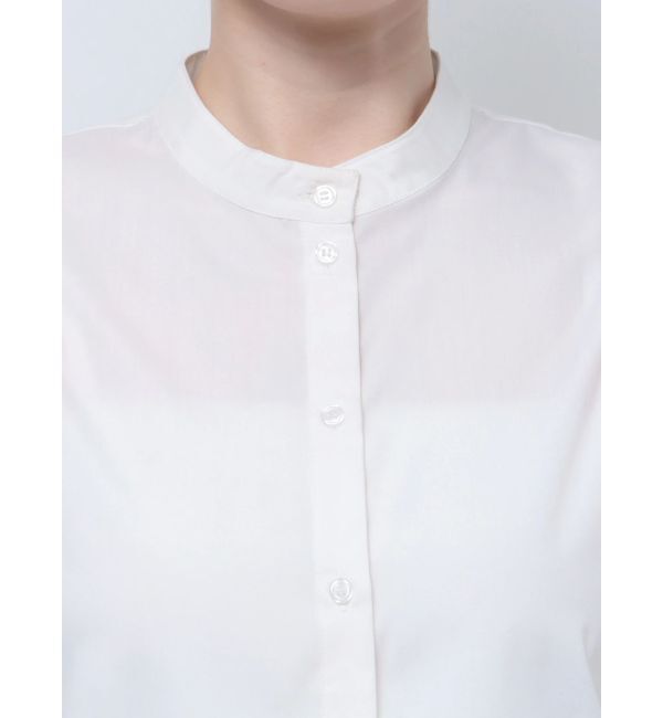 MURUA「スタンドカラーフリルブラウス」|シャツ・ブラウス|