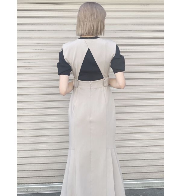 MURUA「サイドタックジャンパースカート」|ジャンパースカート|