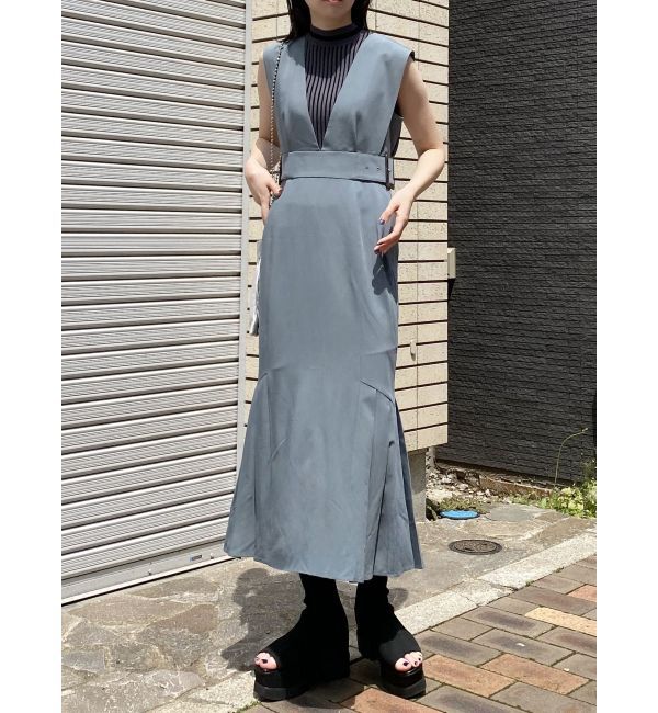 MURUA「サイドタックジャンパースカート」|ジャンパースカート|