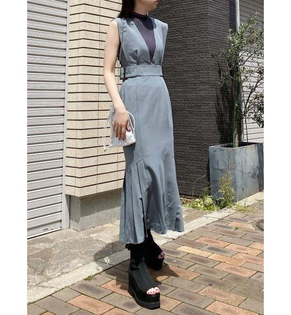 MURUA「サイドタックジャンパースカート」|ジャンパースカート|