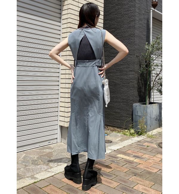 MURUA「サイドタックジャンパースカート」|ジャンパースカート|