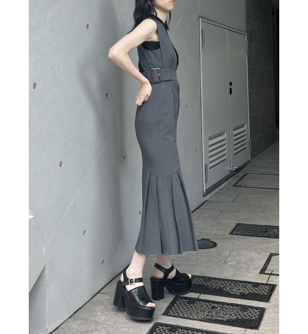 MURUA「サイドタックジャンパースカート」|ジャンパースカート|