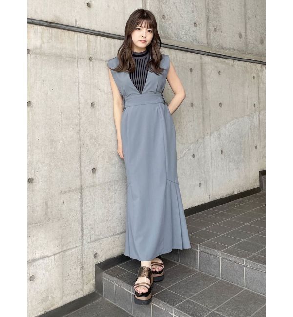 MURUA「サイドタックジャンパースカート」|ジャンパースカート|