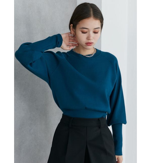 MURUA「クルーネックボリュームスリーブニット」|ニット・セーター|