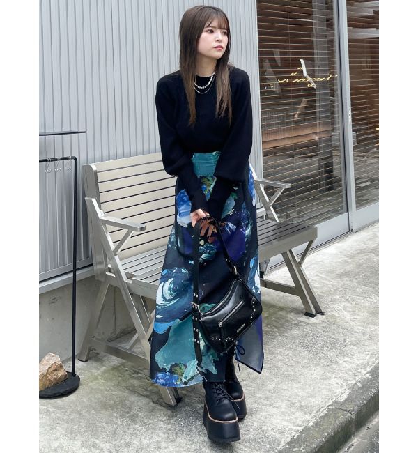 MURUA「クルーネックボリュームスリーブニット」|ニット・セーター|