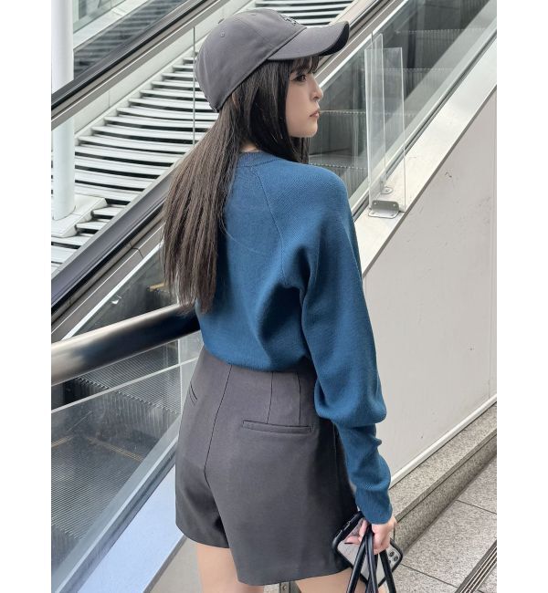 MURUA「クルーネックボリュームスリーブニット」|ニット・セーター|