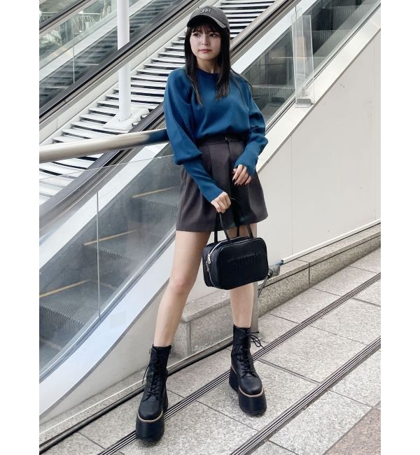 MURUA「クルーネックボリュームスリーブニット」|ニット・セーター|