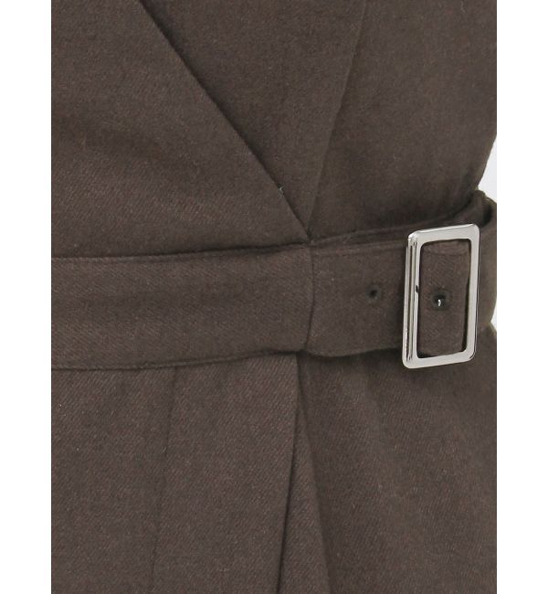 MURUA「ウールライクアシメジャンパースカート」|ワンピース|