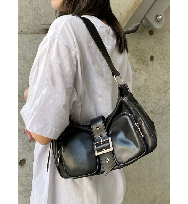 MURUA「ダブルポケットベルトバッグ」|その他|ブラック