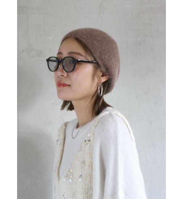 Ungrid「ウール混ニット帽」|ニット帽|ブラウン