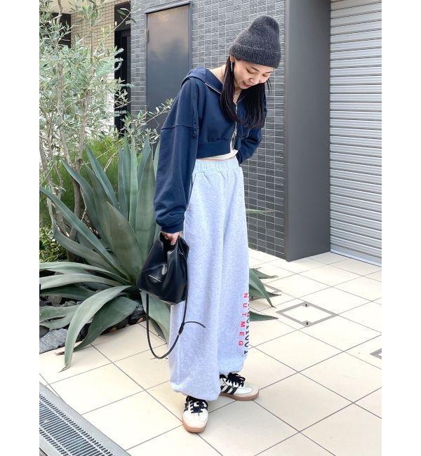 Ungrid「NUTMEG別注 ロゴデザインスウェットパンツ」|その他|