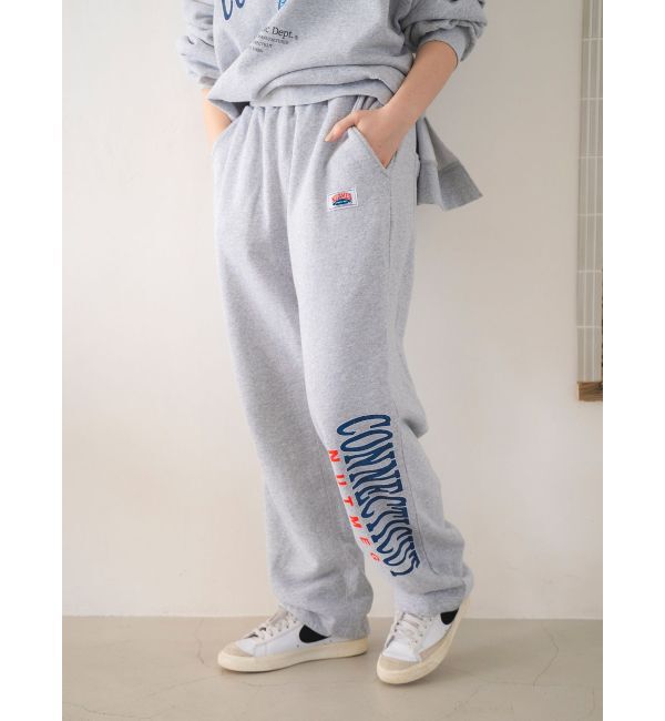 Ungrid「NUTMEG別注 ロゴデザインスウェットパンツ」|その他|