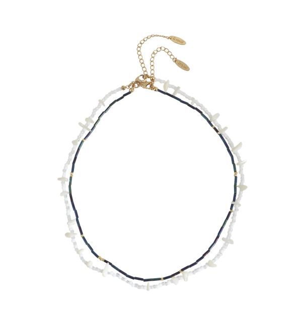 Ungrid「レイヤードビーズネックレス」|ネックレス|