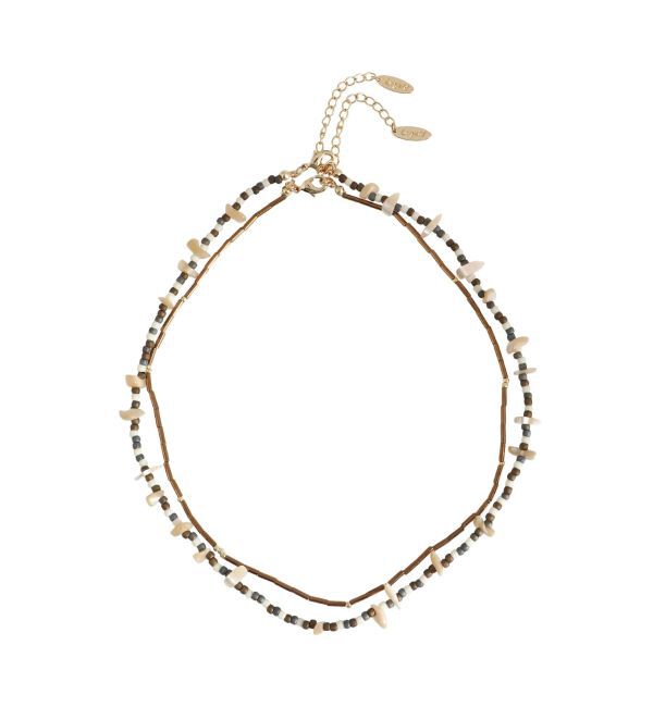 Ungrid「レイヤードビーズネックレス」|ネックレス|
