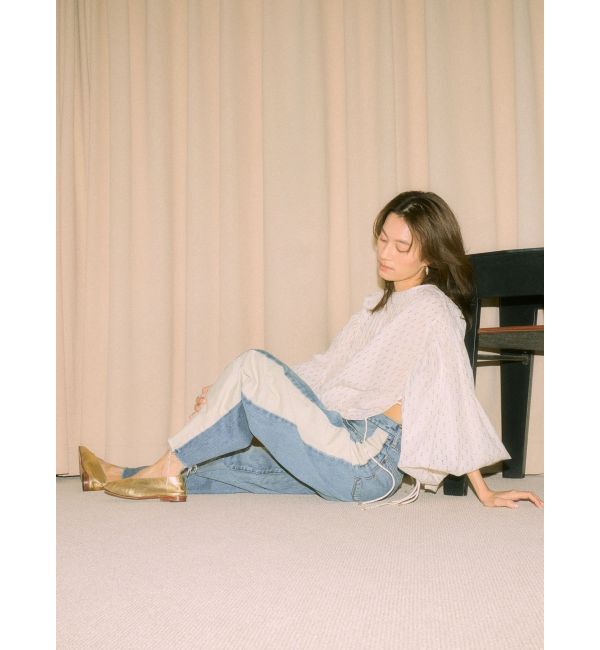 Ungrid「【Htage】ラメドビーサイドスリットボリュームブラウス」|シャツ・ブラウス|