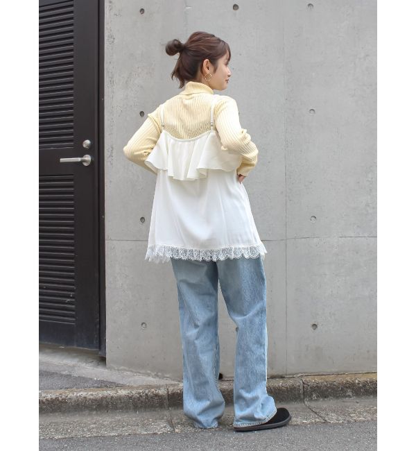 Ungrid「フィブツイルフリルキャミ」|キャミソール|