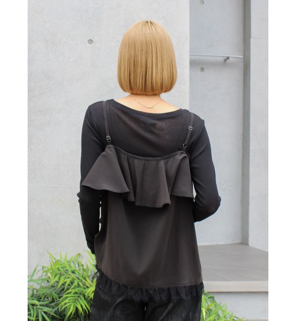 Ungrid「フィブツイルフリルキャミ」|キャミソール|