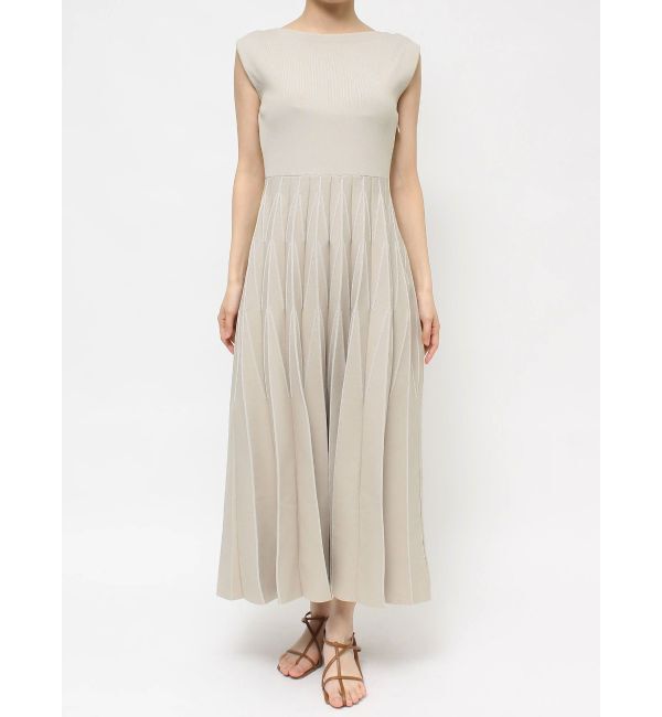 LAGUNAMOON「ジオメトリックフォルムニットワンピース」|ワンピース|