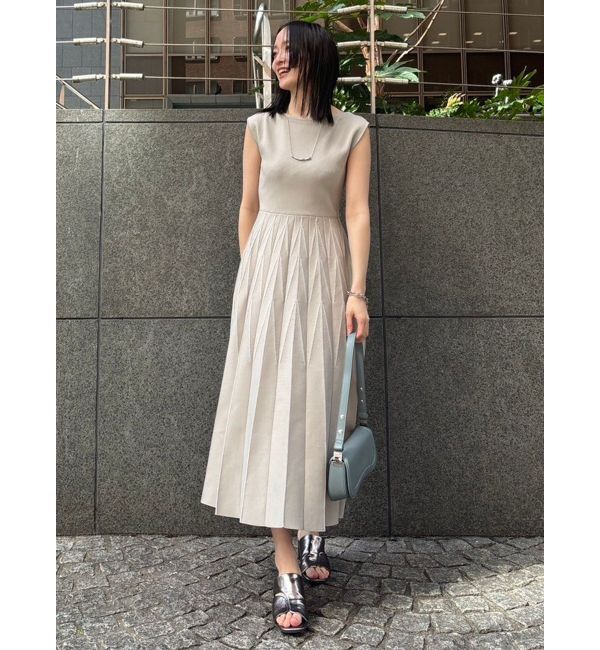 LAGUNAMOON「ジオメトリックフォルムニットワンピース」|ワンピース|