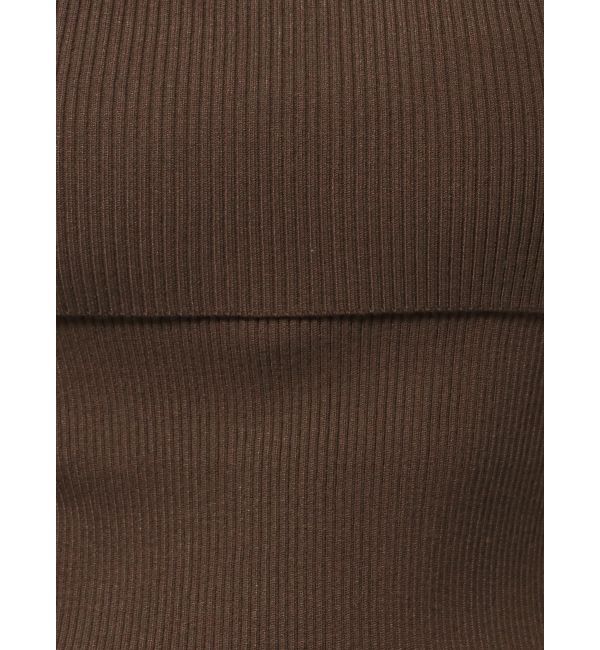 LAGUNAMOON「オフショルダーリブニットプルオーバー」|ニット・セーター|