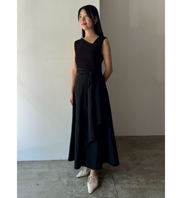 LAGUNAMOON「カットジャガードドッキングワンピース」|ワンピース|